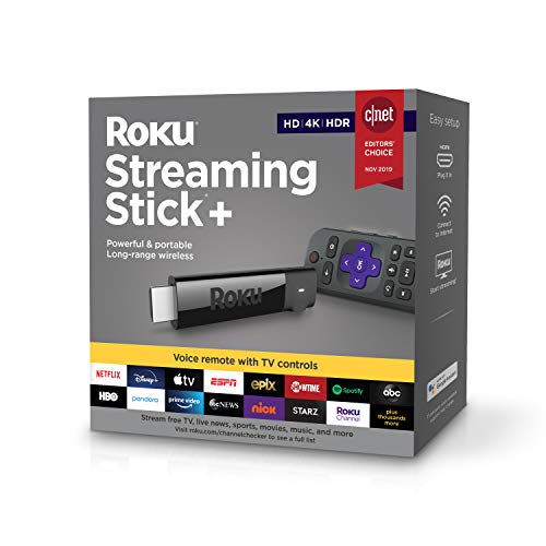 Roku Streaming Stick+ HD/4K/HDR Streaming Device with
