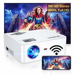 WiFi Projector Native 1080P and 300" Supported
