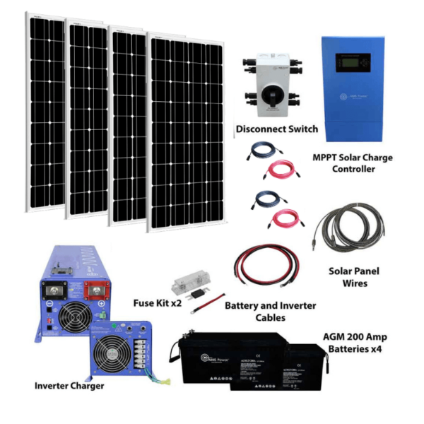 Complete Off-Grid Solar Kit 800 Watts