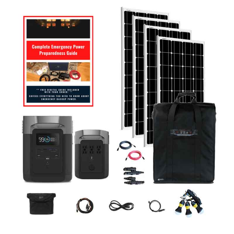 EcoFlow Delta 1800 Base Camp Kit 4 Solar Panels