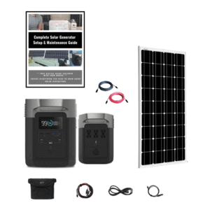 EEcoFlow Delta 1800W Mono Rigid Kit + 1 x 100W 12V Mono Rigid Solar Panel