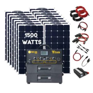 Titan Solar Generator 15 Watt Solar Panels Complete Kit