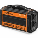 ROCKPALS 250-Watt Portable Generator Rechargeable Lithium Battery