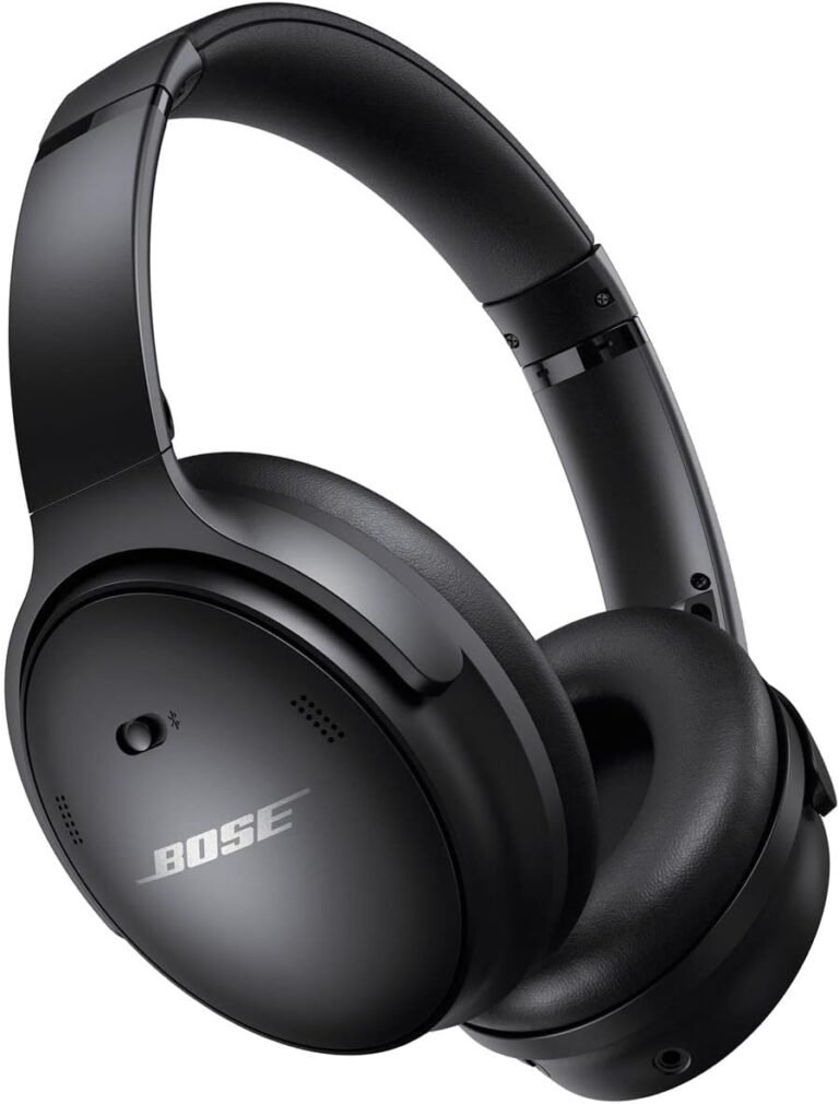 Bose QuietComfort 45 Wireless Bluetooth Noise Cancelling Headphones, Over-Ear Headphones with Microphone, Personalized Noise Cancellation and Sound, Triple Black