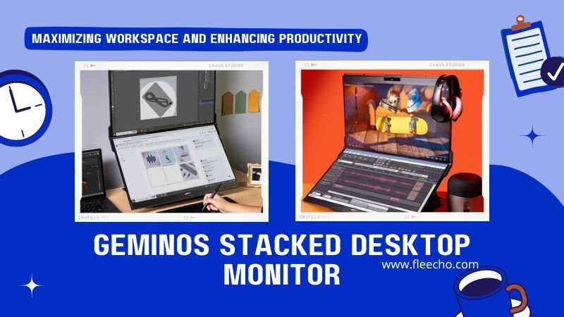 Geminos stacked desktop monitor