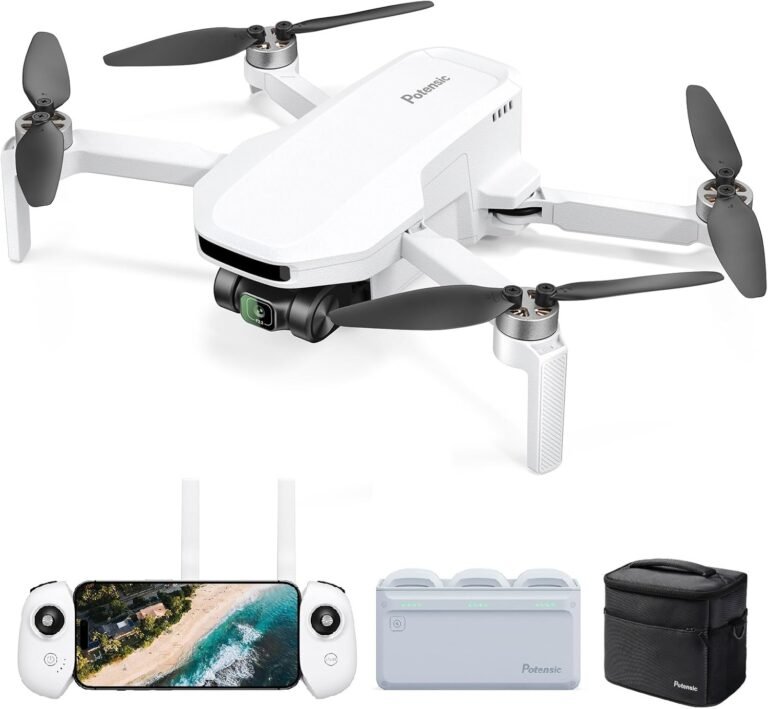 Potensic ATOM LT GPS Drone Under 249g, 40 Mins Long Flight, EIS 2.5K Camera, 4KM FPV Transmission, Brushless Motor, Precise Auto Return, SurgeFly, Entry Level Foldable Drone for Adults Fly More Combo