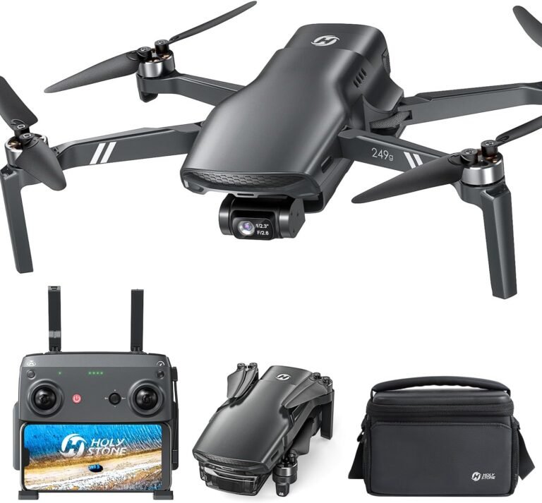 Holy Stone HS900 249g Lightweight GPS Drones with Camera for Adults 4K; 3 Axis Brushless Gimbal Drone with 4K/30FPS Video, 48MP Photo, 20000Ft Transmission, Visual Tracking Follow Me, Smart Return