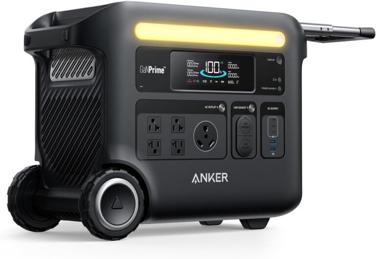 Anker SOLIX F2600 Portable Power Station, 2400W (Peak 3600W) Solar Generator, GaNPrime Battery Generators for Home Use, 2560Wh LiFePO4 Power Station for Outdoor Camping, and RVs (Solar Panel Optional)