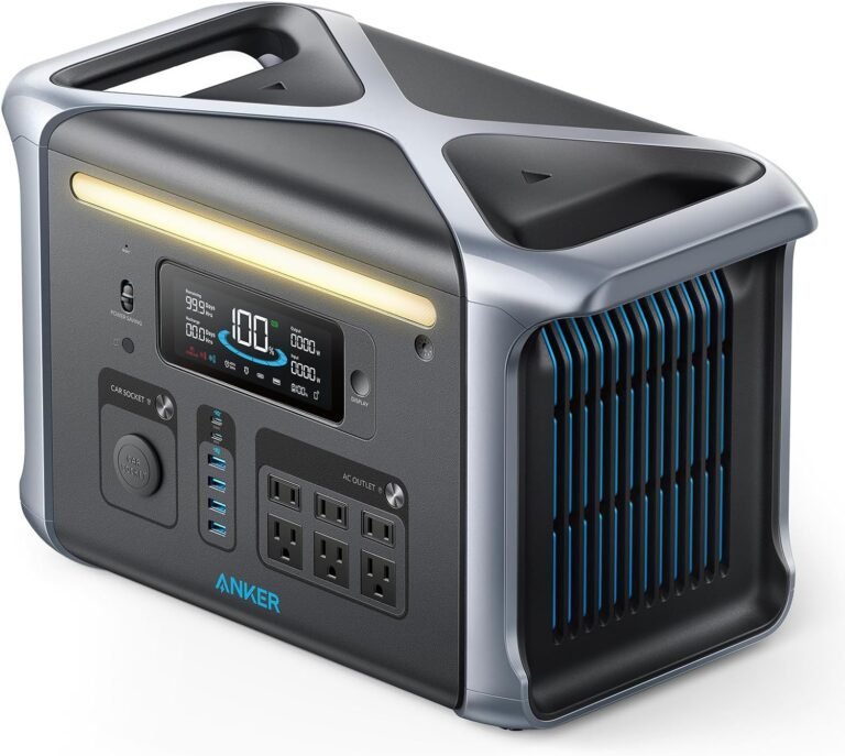 Anker SOLIX F1200 Portable Power Station, PowerHouse 757, 1800W Solar Generator, 1229Wh Battery Generators for Home Use, LiFePO4 Power Station for Outdoor Camping, and RVs (Solar Panel Optional)