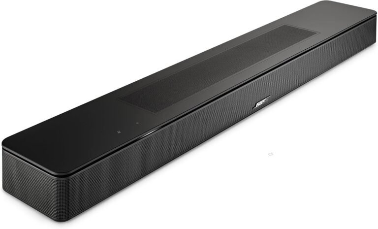 Bose New Smart Dolby Atmos Soundbar, Bluetooth Soundbar Speaker with Voice Control and Amazon Alexa Built-in, Works with Google Assistant Capabilities, Black