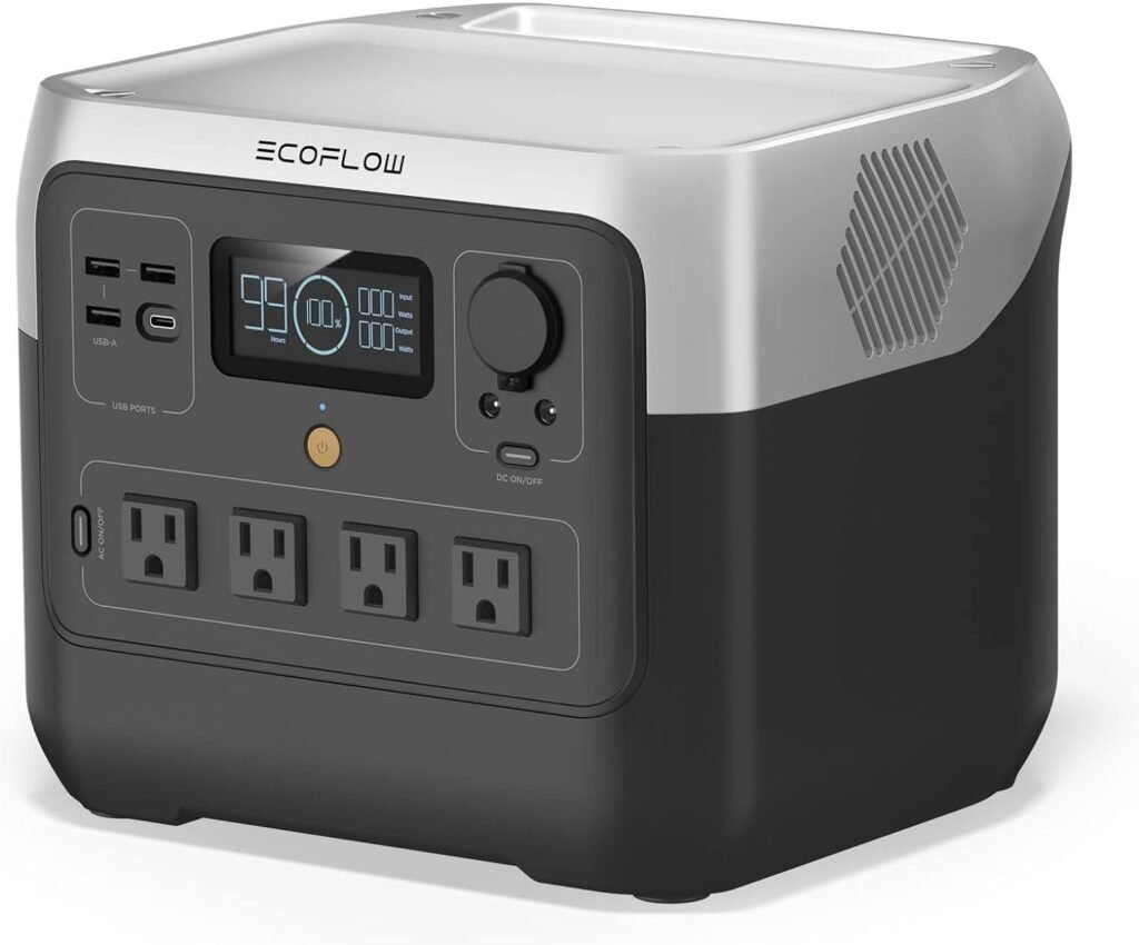 EF ECOFLOW Portable Power Station RIVER 2 Pro, 768Wh LiFePO4 Battery, 70 Min Fast Charging, 4X800W (X-Boost 1600W) AC Outlets, Solar Generator for Outdoor Camping/RVs/Home Use Black