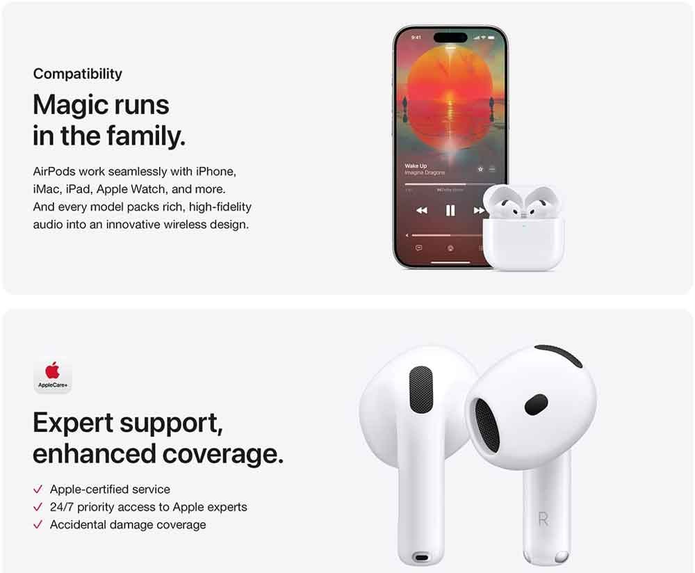 Comparisons Apple AirPods