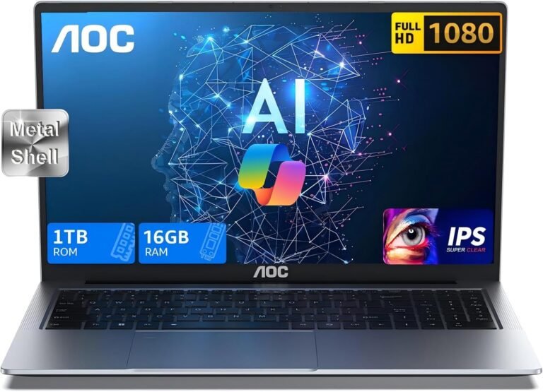 AOC Gaming Laptop, AI Laptop Computer with Intel Core Ultra5 125U, 16GB DDR5 1TB SSD, 16.1-inch FHD Display, 2024 Laptop with Backlit KB, Support WiFi 6, Type_C, BT5.2, One-Click with Copilot